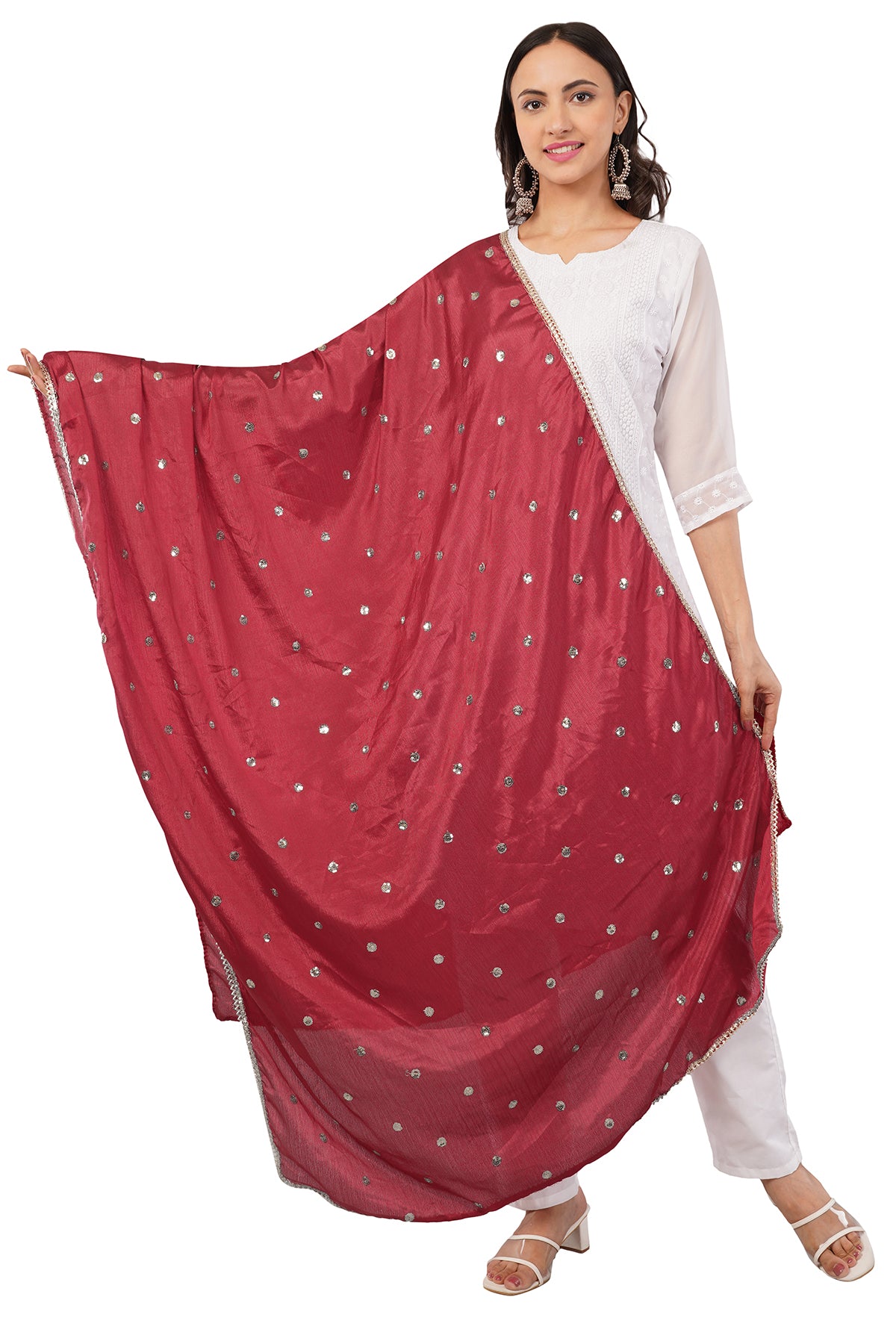 CHINNON SEQUINS DUPATTA (CD18) - NEGCHAAR
