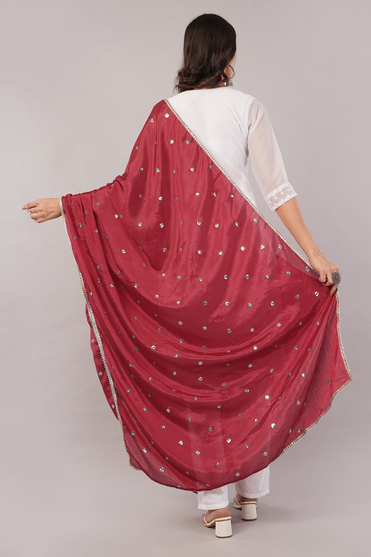CHINNON SEQUINS DUPATTA (CD18) - NEGCHAAR