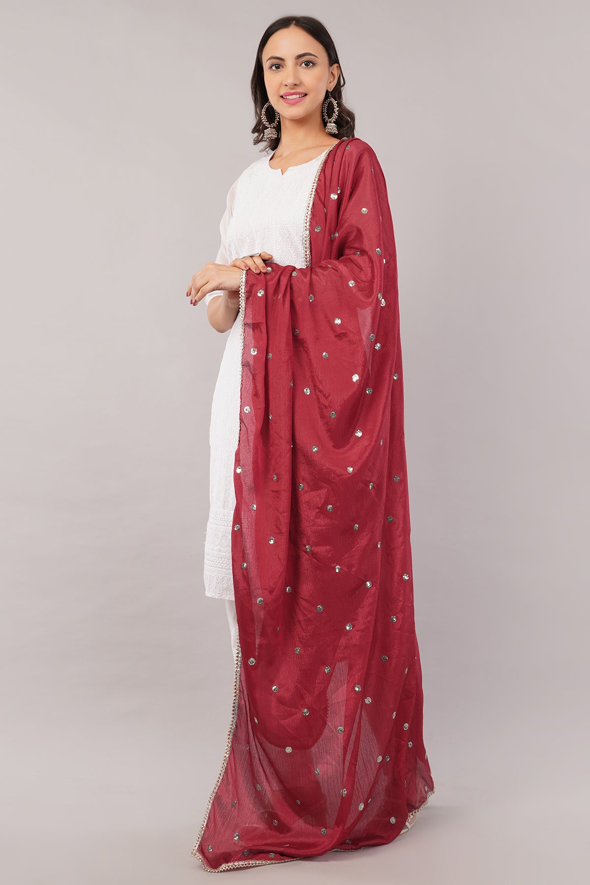 CHINNON SEQUINS DUPATTA (CD18) - NEGCHAAR