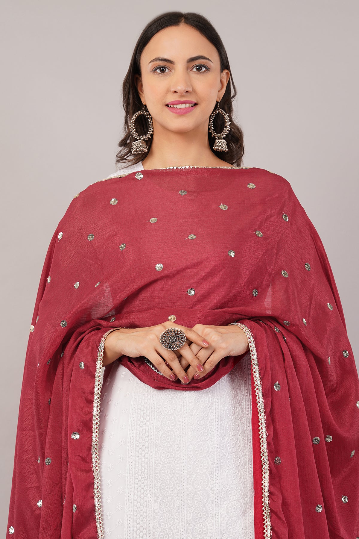 CHINNON SEQUINS DUPATTA (CD18) - NEGCHAAR