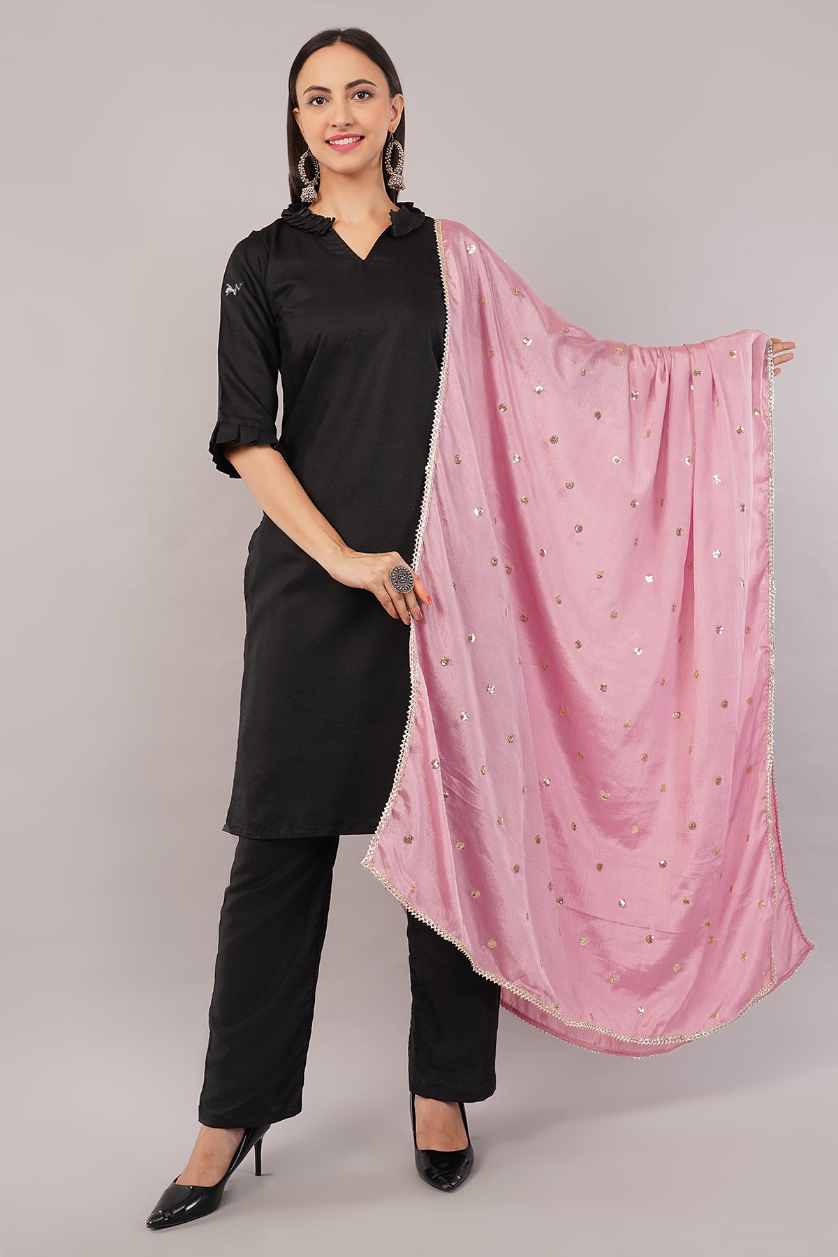 CHINNON SEQUINS DUPATTA (CD7) - NEGCHAAR