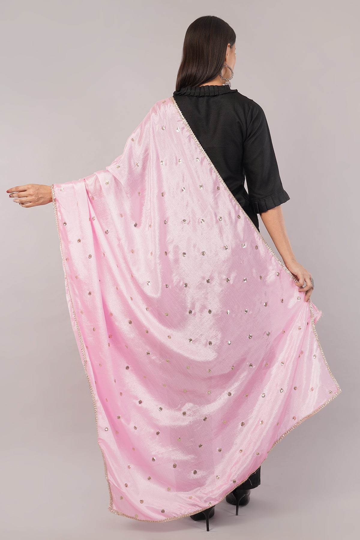 Negchaar Chinnon Butti Dupatta – Soft, Lightweight, Embroidered Dupatta for Women
