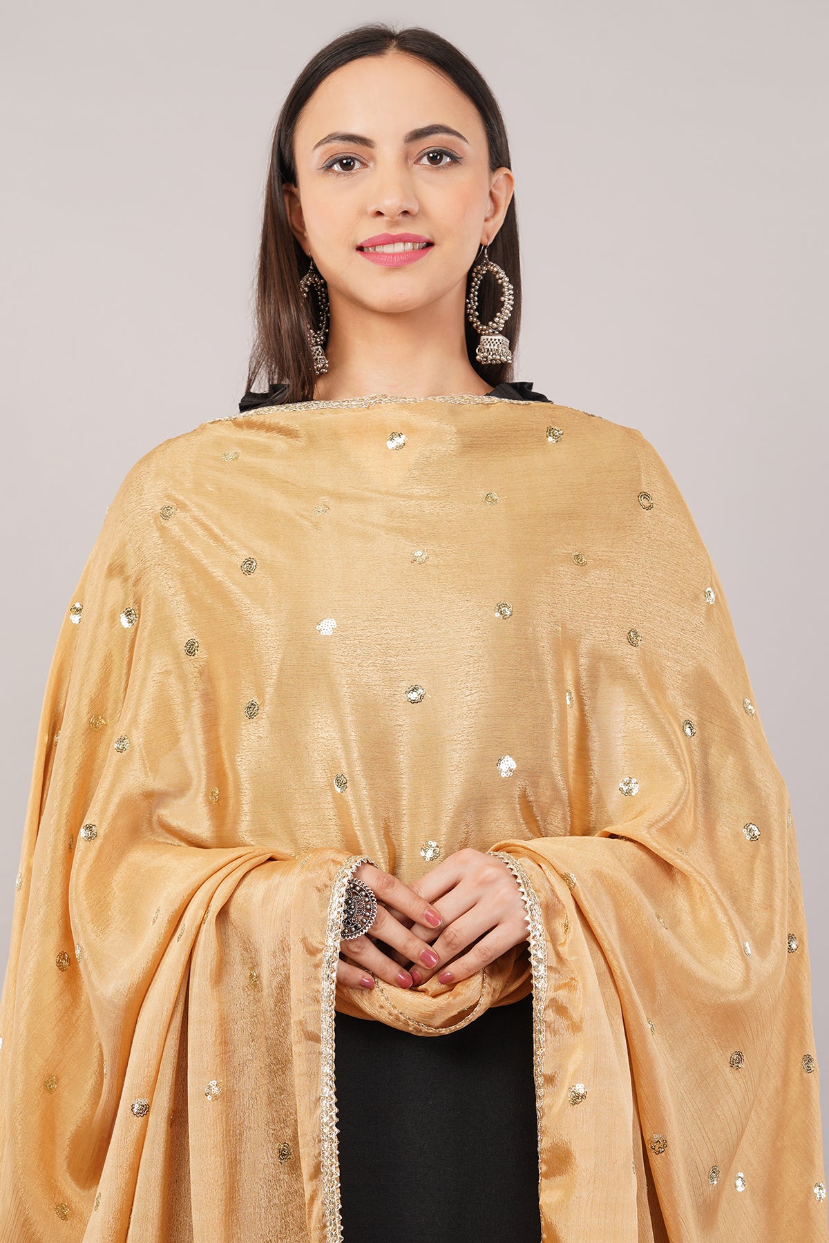 Negchaar Chinnon Butti Dupatta – Soft, Lightweight, Embroidered Dupatta for Women