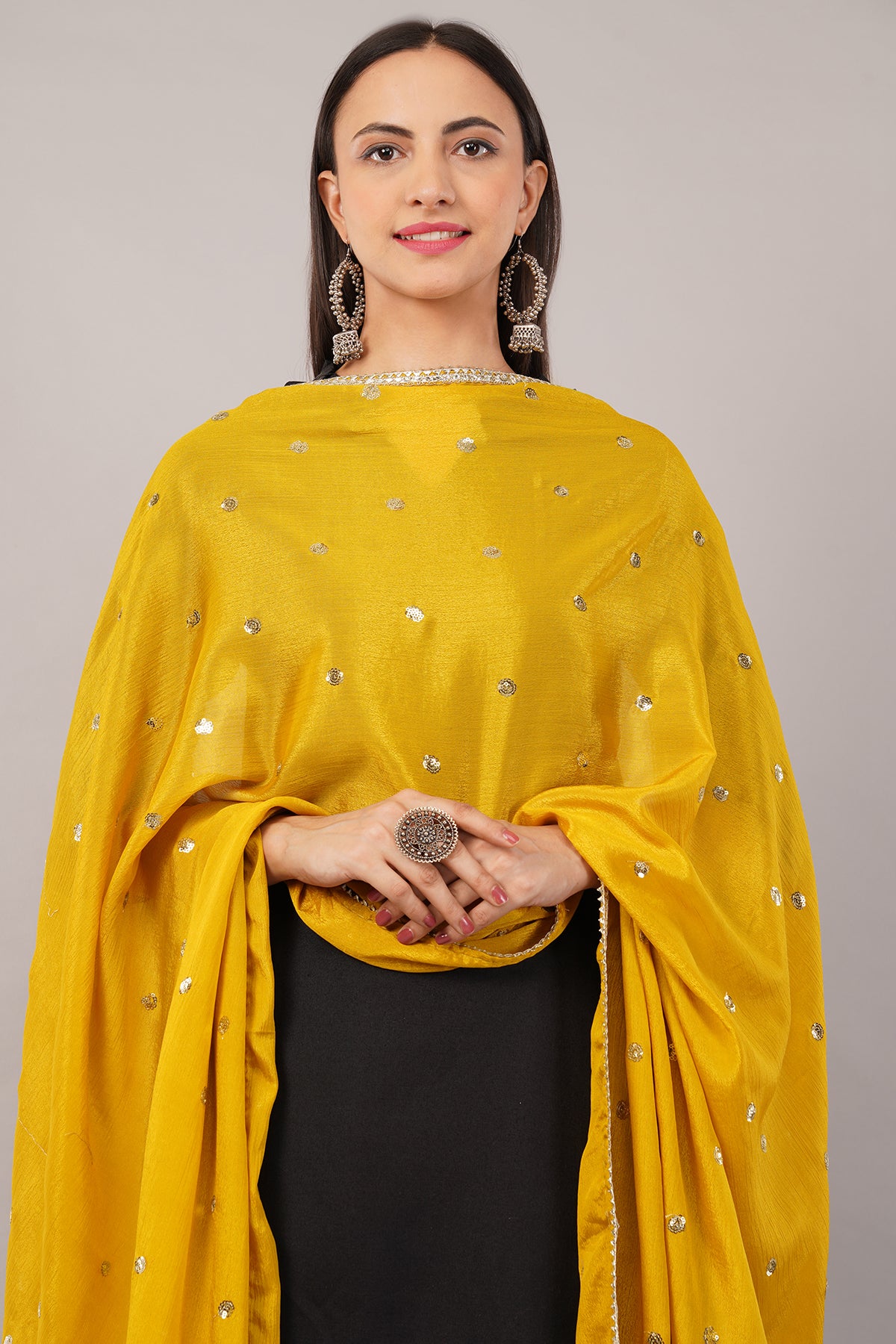 Negchaar Chinnon Butti Dupatta – Soft, Lightweight, Embroidered Dupatta for Women