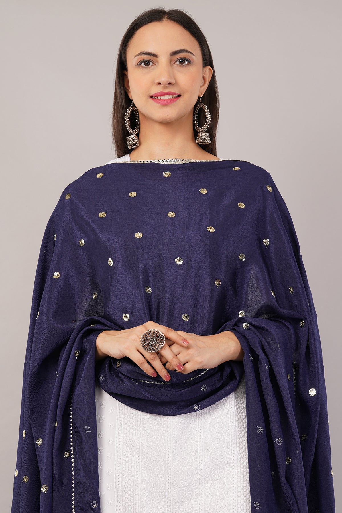 Negchaar Chinnon Butti Dupatta – Soft, Lightweight, Embroidered Dupatta for Women