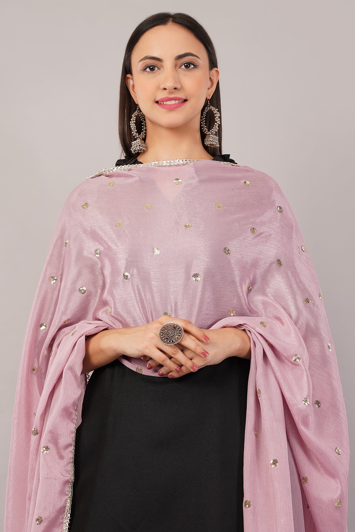 Negchaar Chinnon Butti Dupatta – Soft, Lightweight, Embroidered Dupatta for Women