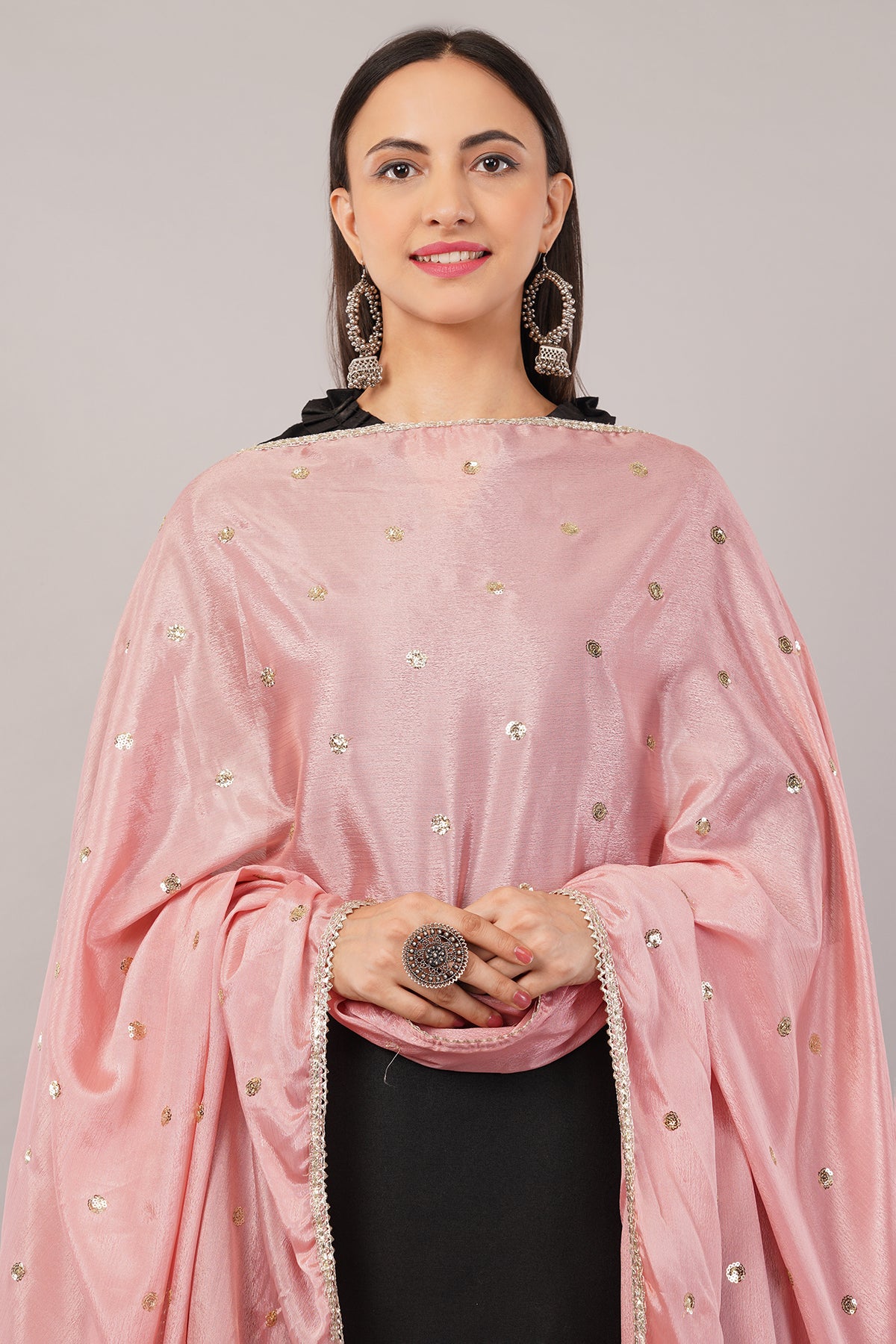 Negchaar Chinnon Butti Dupatta – Soft, Lightweight, Embroidered Dupatta for Women