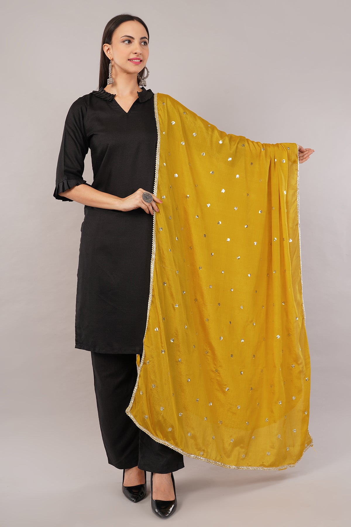 CHINNON SEQUINS DUPATTA (CD10) - NEGCHAAR