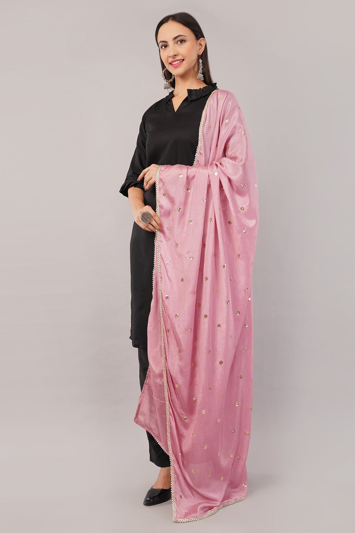 CHINNON SEQUINS DUPATTA (CD7) - NEGCHAAR