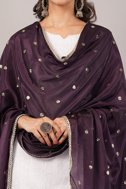 CHINNON SEQUINS DUPATTA (CD12) - NEGCHAAR