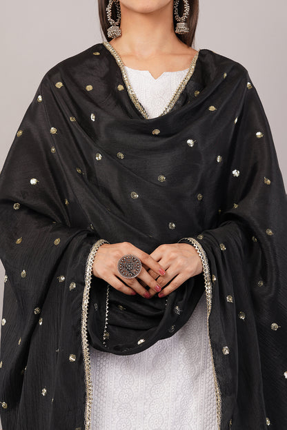 Negchaar Chinnon Butti Dupatta – Soft, Lightweight, Embroidered Dupatta for Women