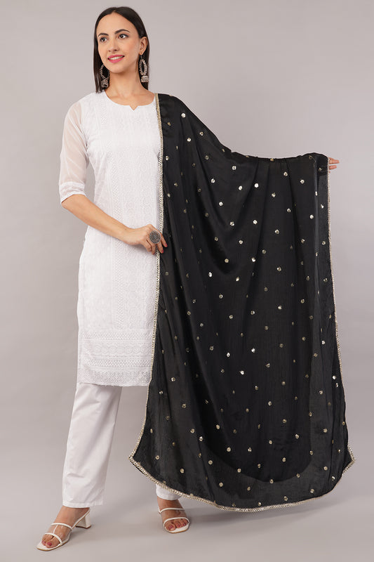 Negchaar Chinnon Butti Dupatta – Soft, Lightweight, Embroidered Dupatta for Women