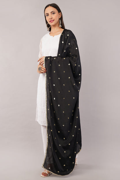 Negchaar Chinnon Butti Dupatta – Soft, Lightweight, Embroidered Dupatta for Women