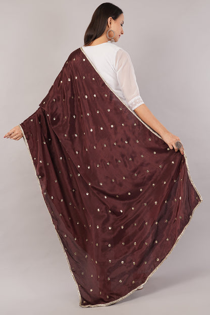 Negchaar Chinnon Butti Dupatta – Soft, Lightweight, Embroidered Dupatta for Women