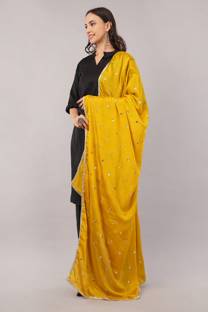 Negchaar Chinnon Butti Dupatta – Soft, Lightweight, Embroidered Dupatta for Women