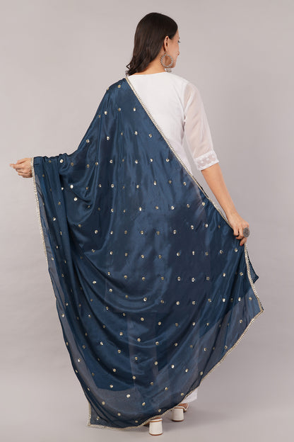 Negchaar Chinnon Butti Dupatta – Soft, Lightweight, Embroidered Dupatta for Women