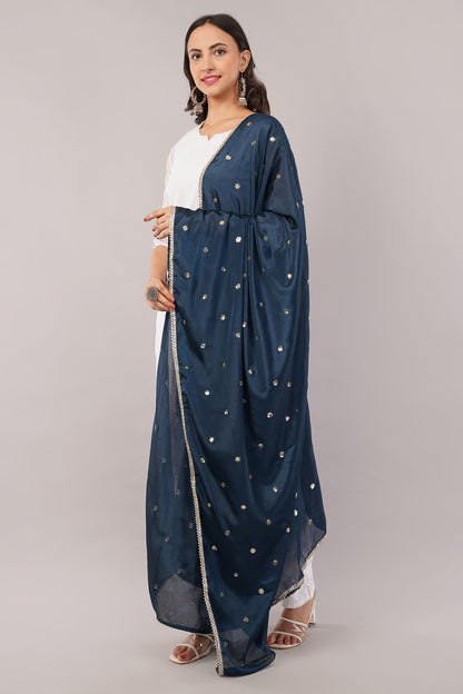 Negchaar Chinnon Butti Dupatta – Soft, Lightweight, Embroidered Dupatta for Women