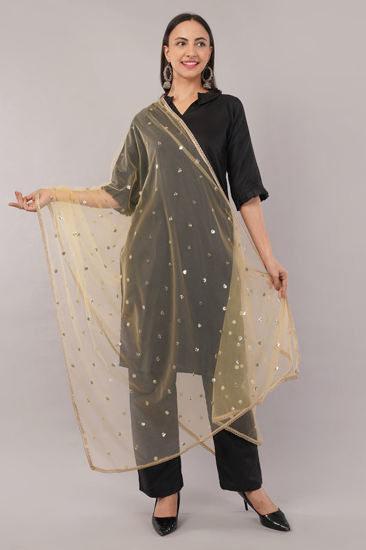 Net Sequins Butti Dupatta (NBD3) - Negchaar