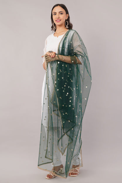 Net Sequins Butti Dupatta (NBD5) - Negchaar