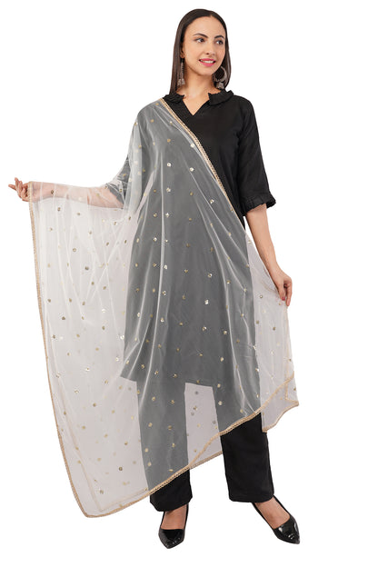 Net Sequins Butti Dupatta (NBD4) - Negchaar