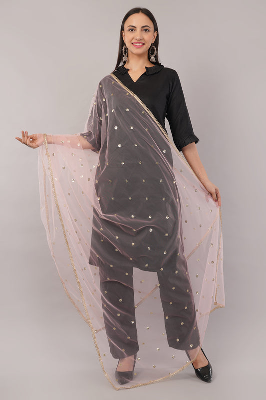 Net Sequins Butti Dupatta (NBD2) - Negchaar