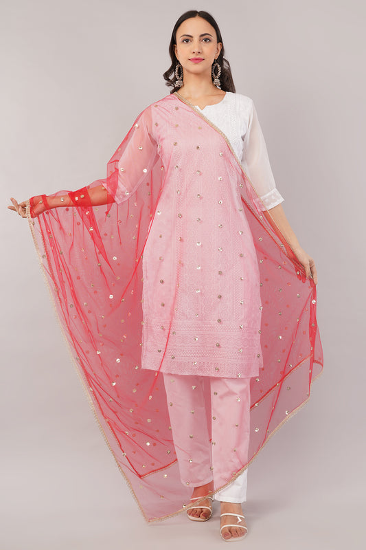 Net Sequins Butti Dupatta (NBD6) - Negchaar